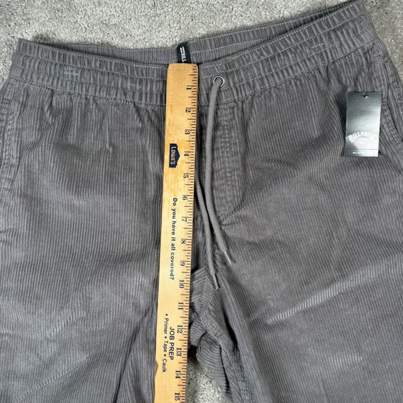 NWT Billabong Shorts Mens M‎ Gray Mike EW Corduroy Pull On Drawstring Lounge - Picture 4 of 10